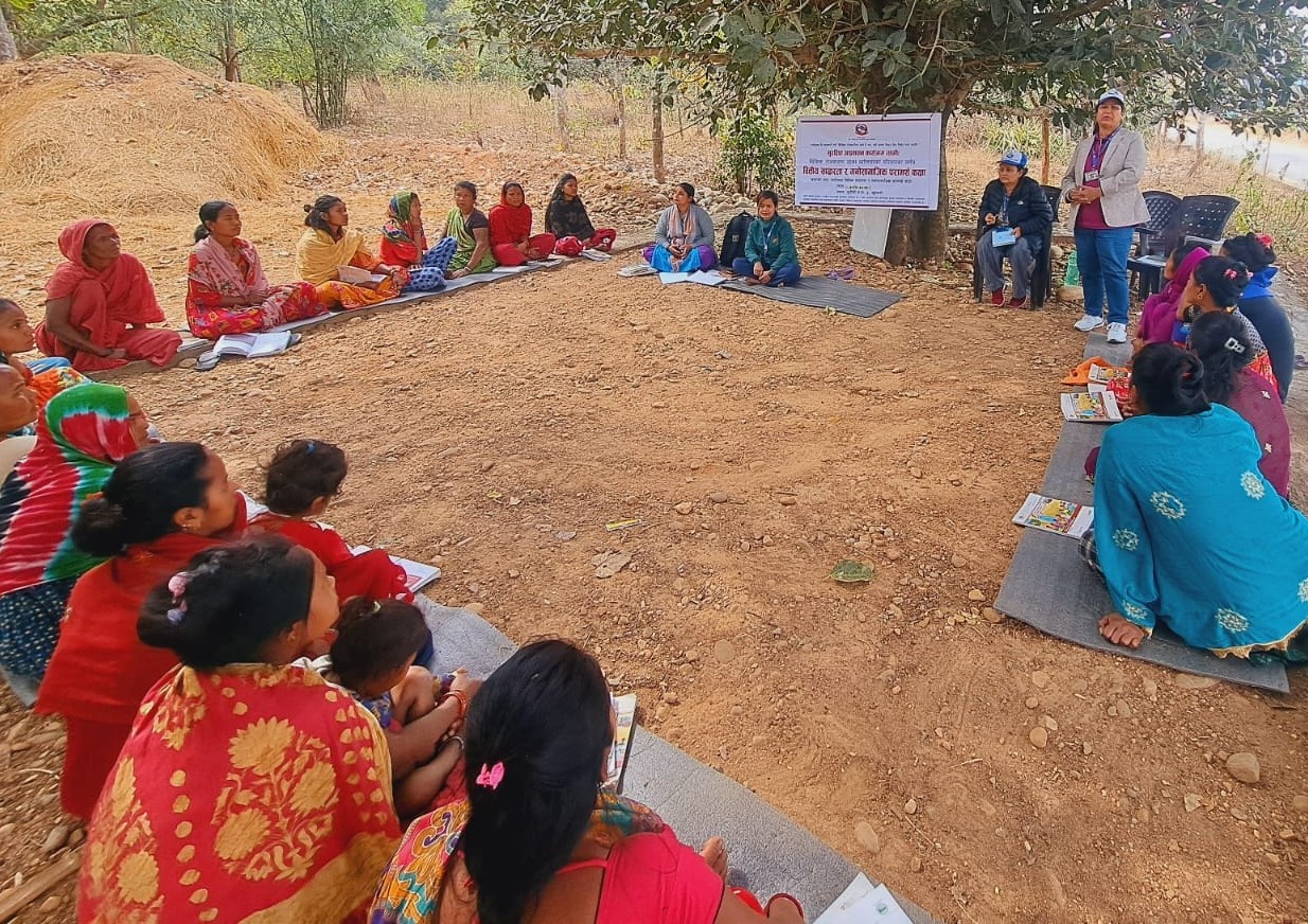 Monitoring of Finance literacy class organized by Sami project and interaction with concerned authority and persons of Migrant workers and their families rights at Dudhali Municipality, Sindhuli District.